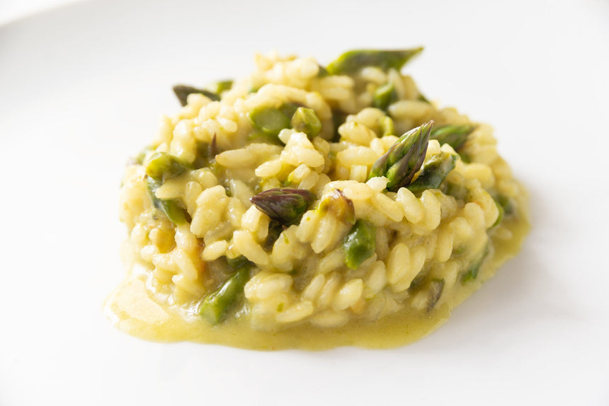 Risotto con asparagi e scorza di limone